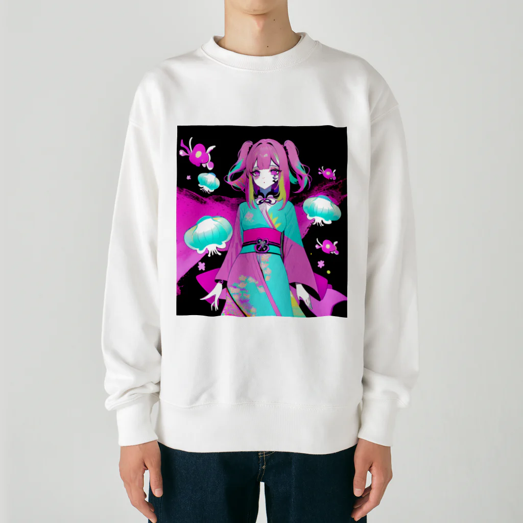 momonekokoのクラゲのお姫様 Heavyweight Crew Neck Sweatshirt