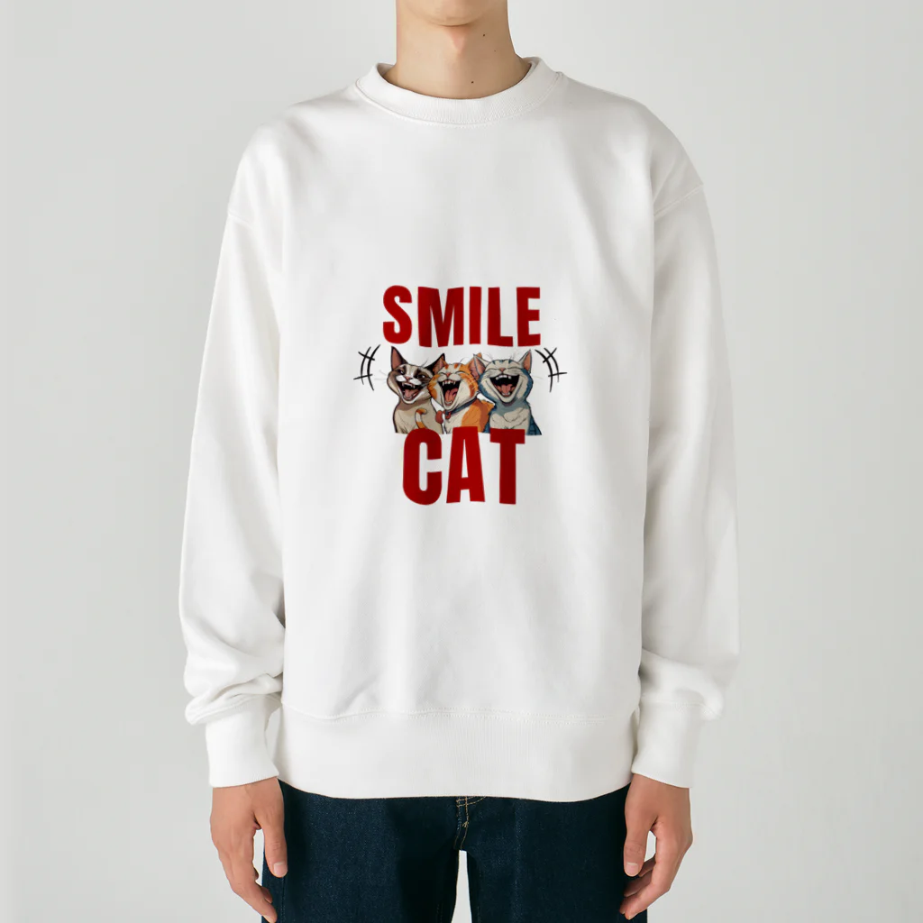 オトバシハウスのSMILE CAT ヘビーウェイトスウェット