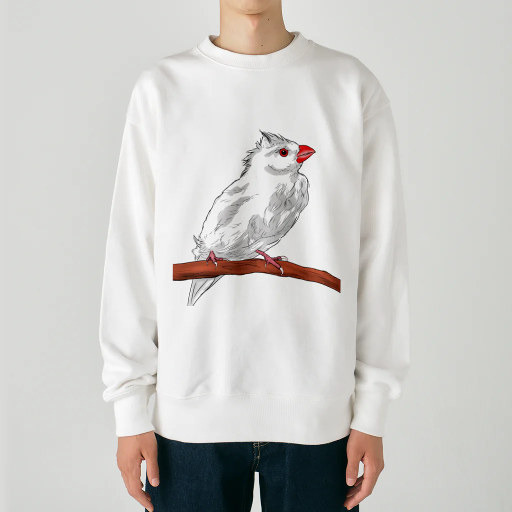 Lily bird（リリーバード）の水浴び文鳥 カラー Heavyweight Crew Neck Sweatshirt