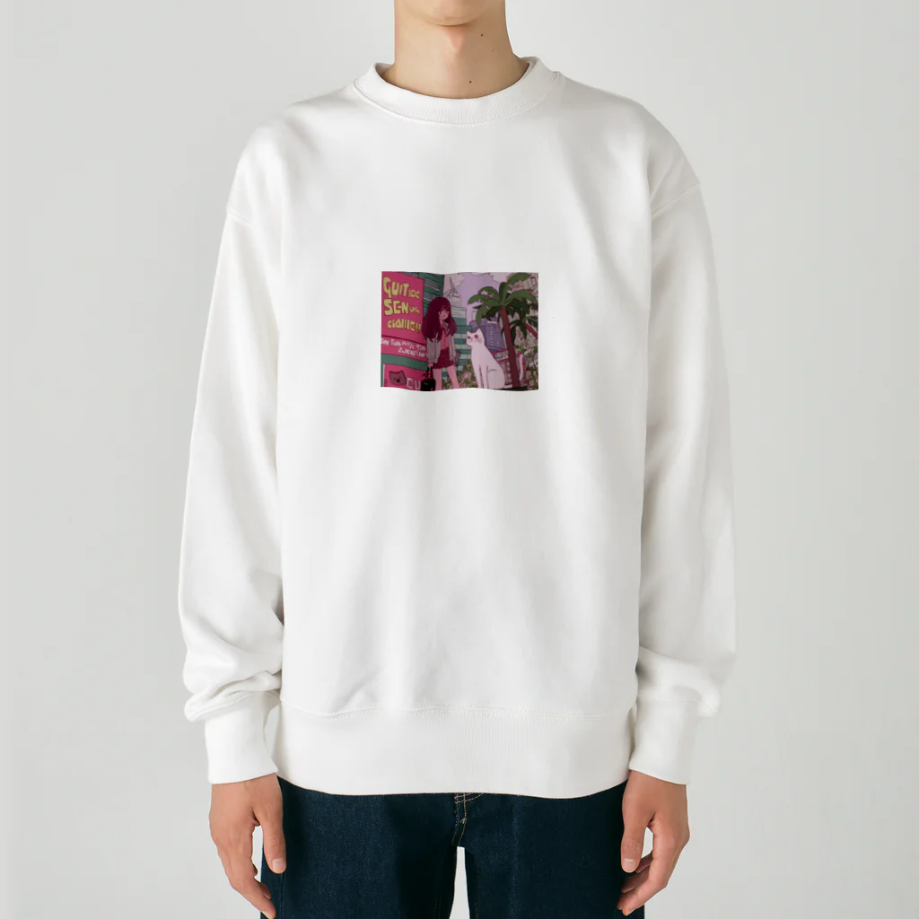 cream meronteaのサイバー・デイドリーム Heavyweight Crew Neck Sweatshirt