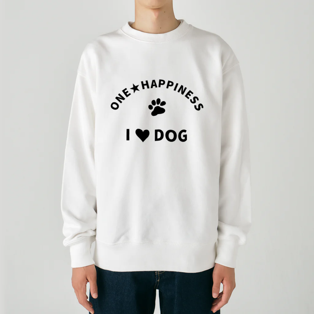 onehappinessのI LOVE DOG　ONEHAPPINESS ヘビーウェイトスウェット