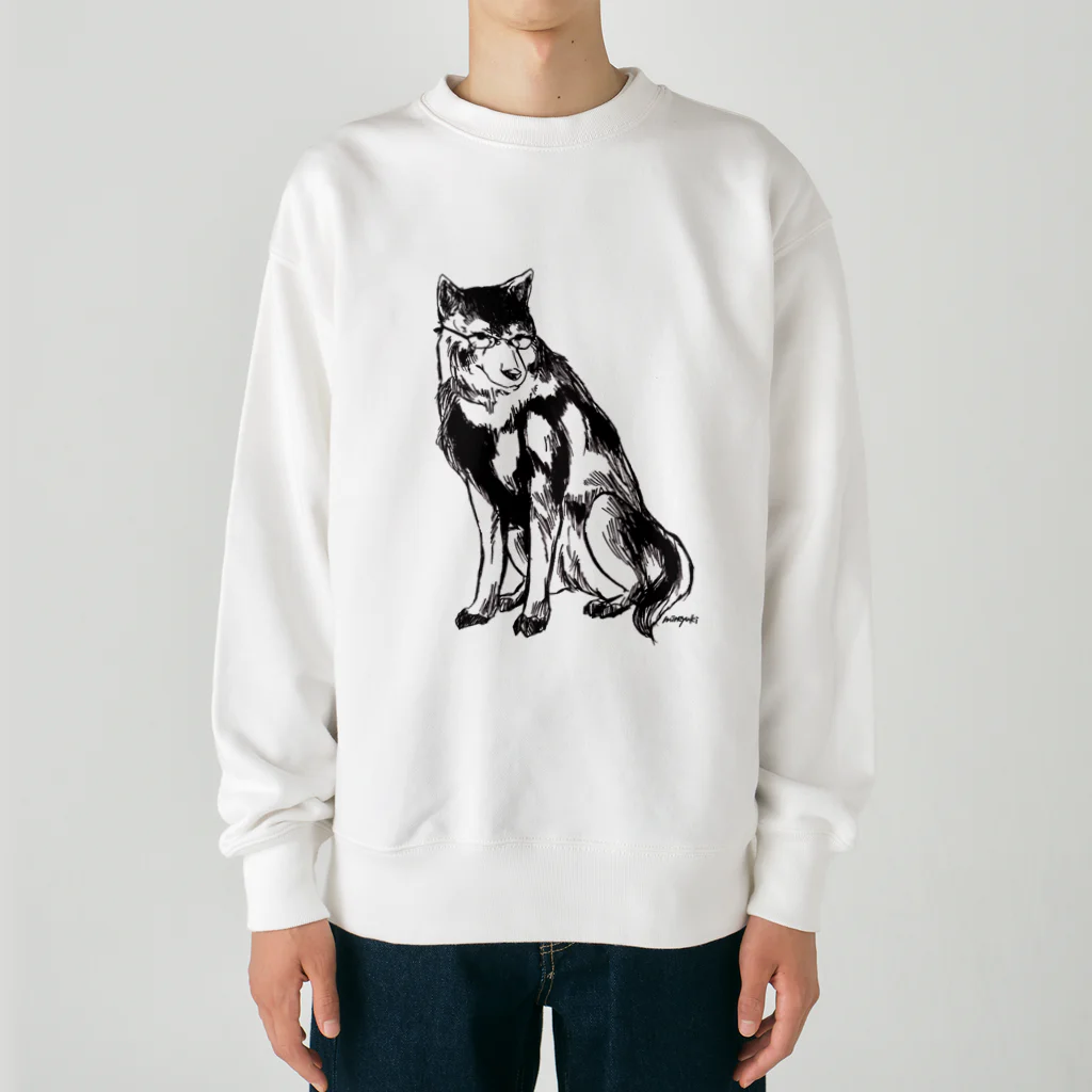 made blueのMEGANE-Dog. Heavyweight Crew Neck Sweatshirt