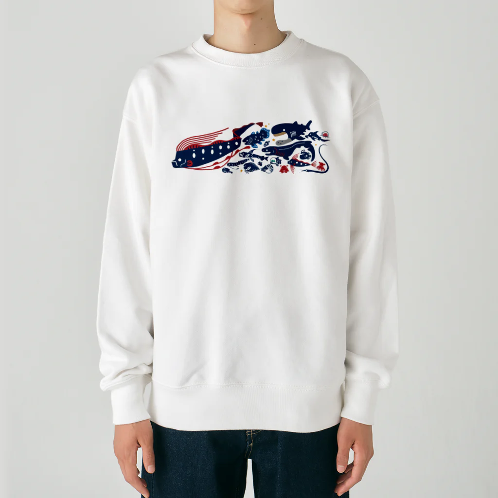 みなとまち層の深海魚A Heavyweight Crew Neck Sweatshirt