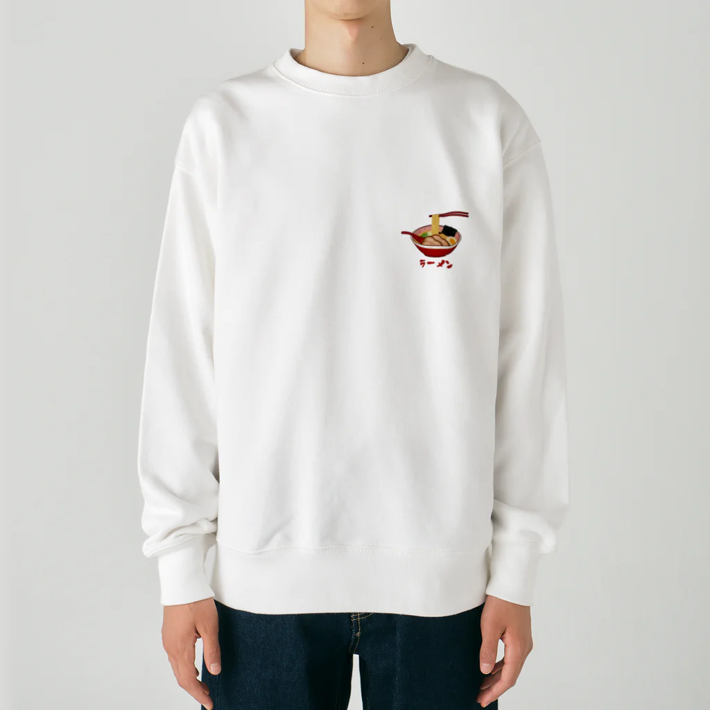 すとろべりーガムFactoryのラーメン (ワンポイント ミニ) Heavyweight Crew Neck Sweatshirt