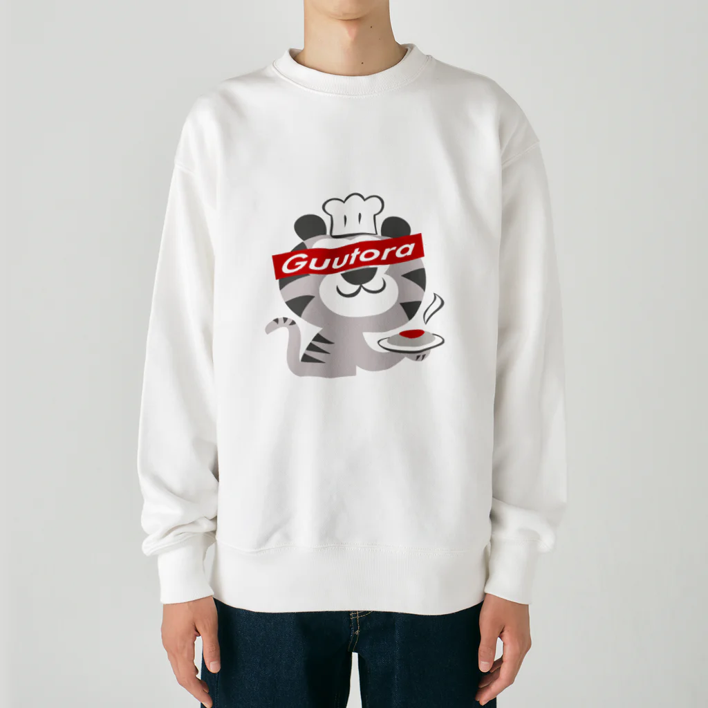 ぐぅトラキッチンの目隠しトラ Heavyweight Crew Neck Sweatshirt