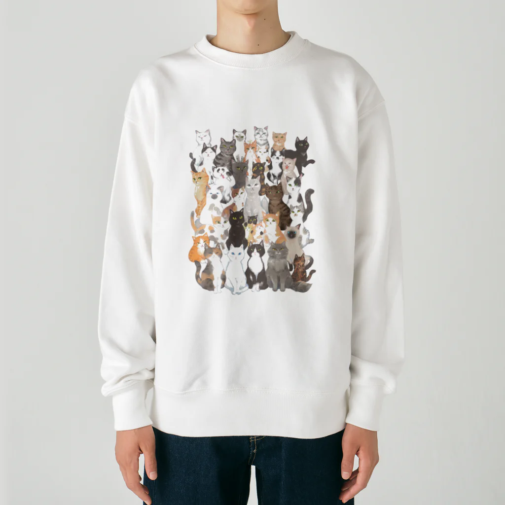 はるさめ商店の猫ネットワークA Heavyweight Crew Neck Sweatshirt