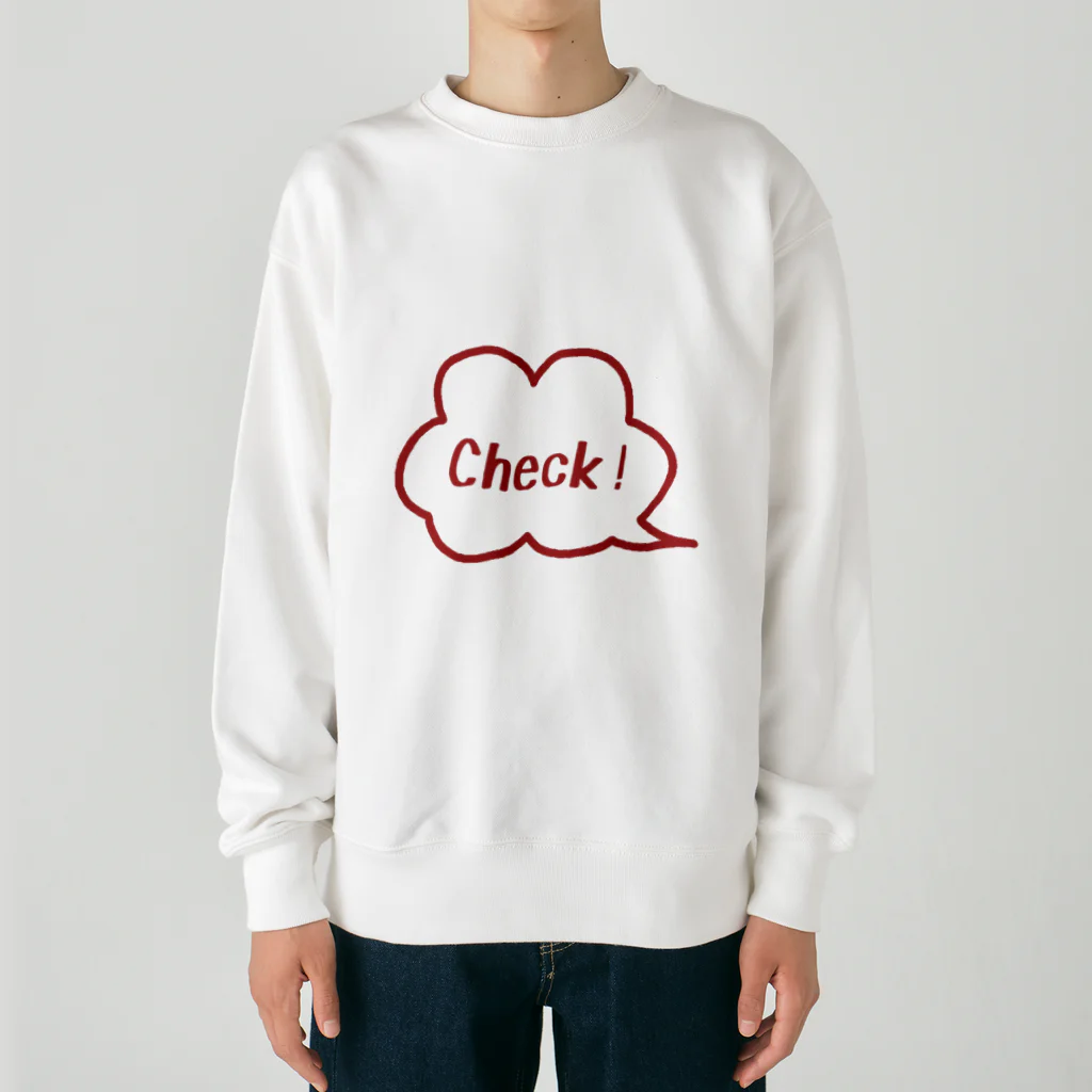 Teatime ティータイムのCheck！チェック✔︎ Heavyweight Crew Neck Sweatshirt