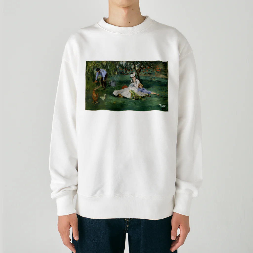 HermannStrasseのモネとグリーンイグアナ Heavyweight Crew Neck Sweatshirt