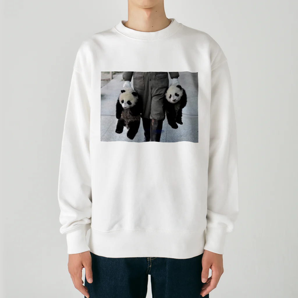 HKG パンダのパンダ誘拐 Heavyweight Crew Neck Sweatshirt