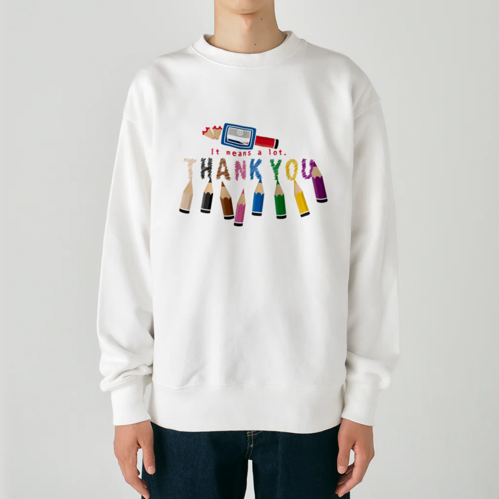 イラスト MONYAAT のちびた色鉛筆*A Heavyweight Crew Neck Sweatshirt