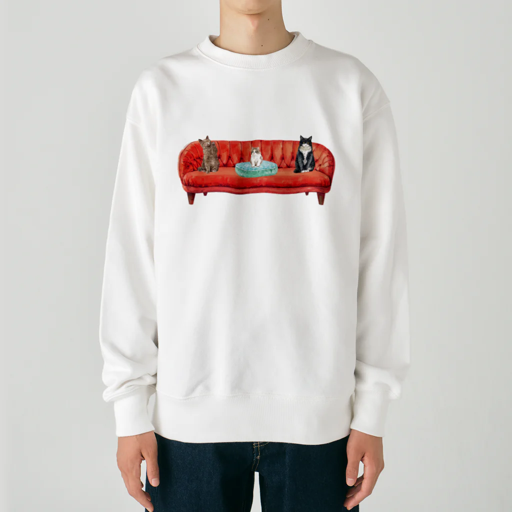 SANKAKU DESIGN STOREの新入りと古参の緊張感溢れるソーシャルディスタンス(社会的距離)。 Heavyweight Crew Neck Sweatshirt