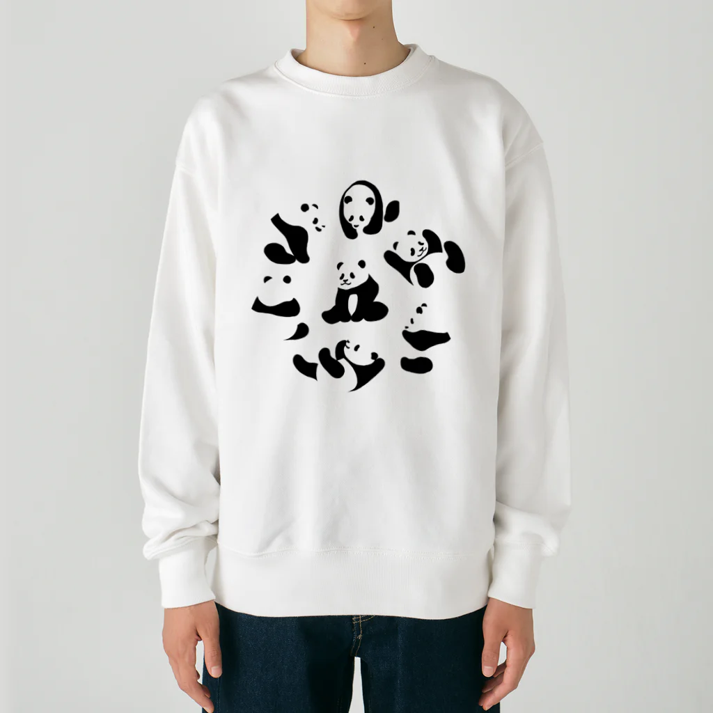 chippokeのころころパンダ Heavyweight Crew Neck Sweatshirt