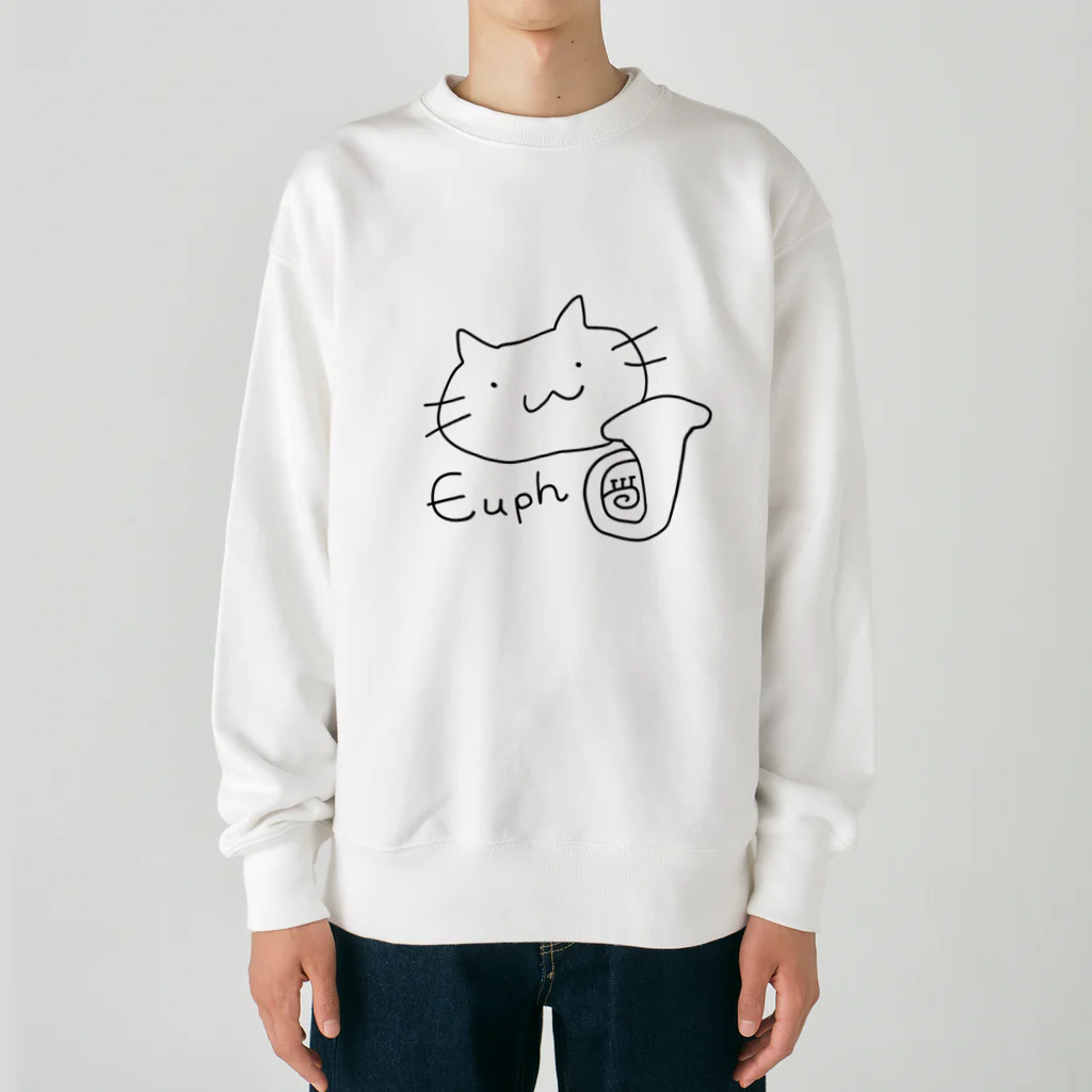 ゆーふぉねこちゃんのゆーふぉねこちゃん Heavyweight Crew Neck Sweatshirt