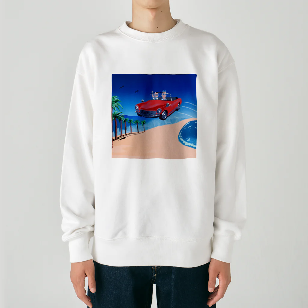 大橋裕之のビーチ Heavyweight Crew Neck Sweatshirt