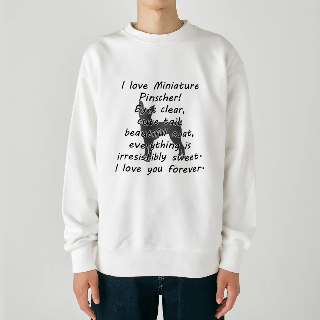 onehappinessのミニチュアピンシャー Heavyweight Crew Neck Sweatshirt