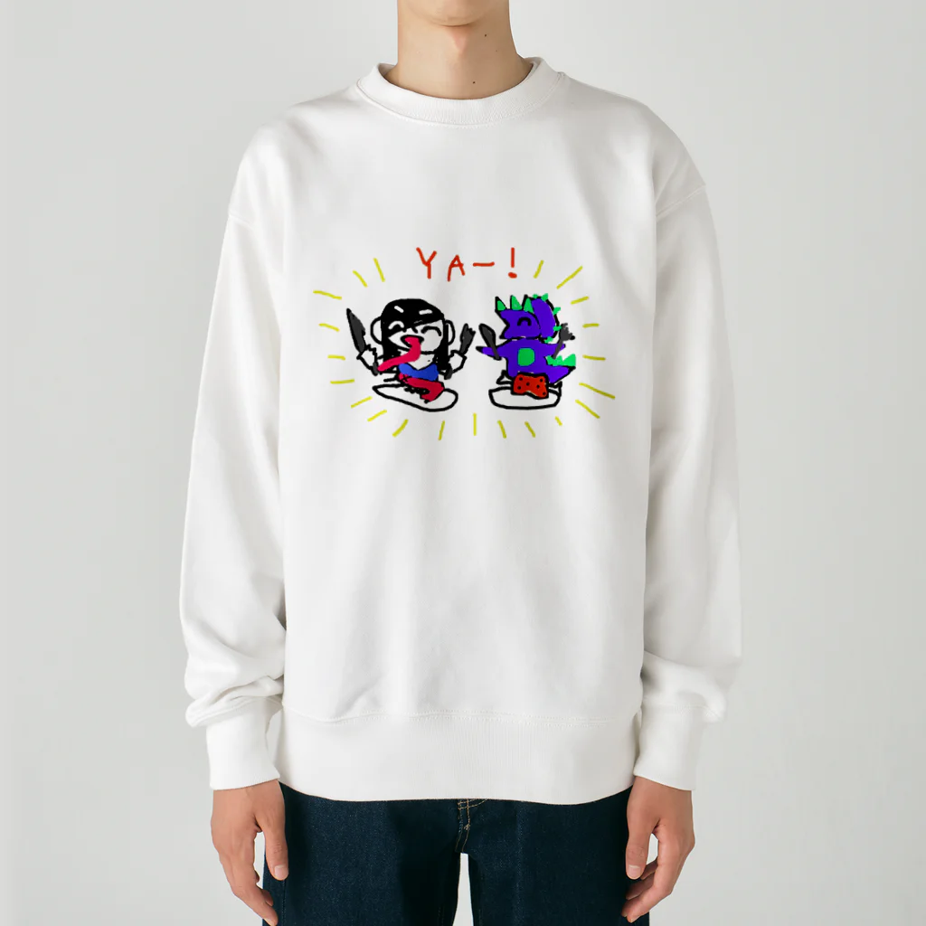 支配者様に投げ銭ショッッップのもぐもぐYA Heavyweight Crew Neck Sweatshirt