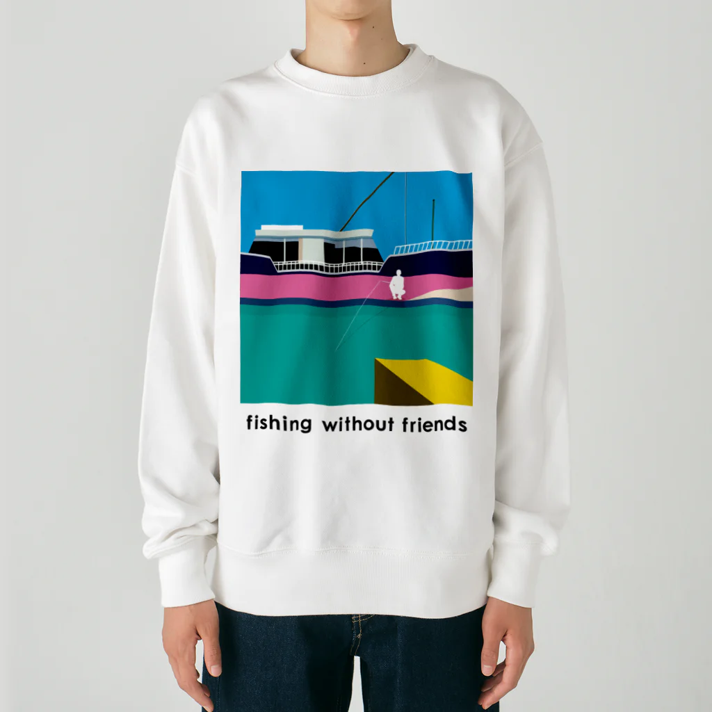 FISHING without FRIENDSのfishing without friends 1 Heavyweight Crew Neck Sweatshirt