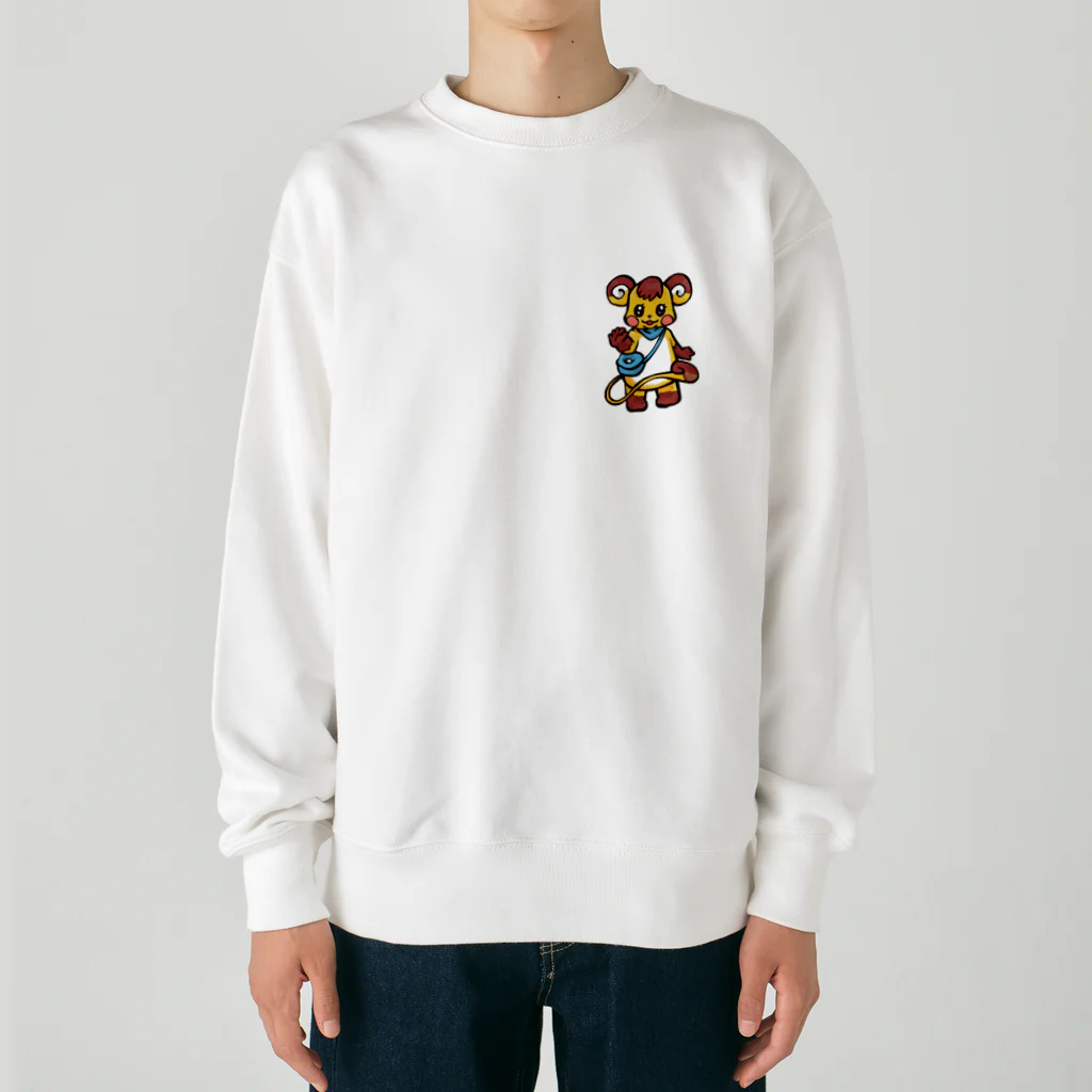 勇気を与えるつきのうた🌝のつきのうた着ぐるみパーカー類 Heavyweight Crew Neck Sweatshirt