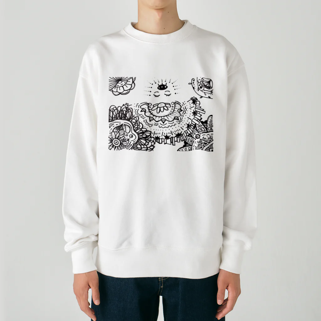 maru houseの祈りの女神 Heavyweight Crew Neck Sweatshirt