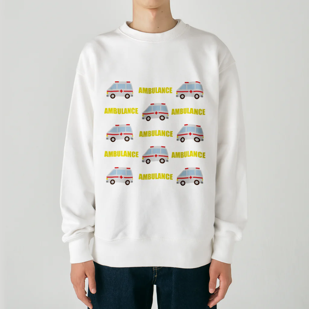 フォーヴァの救急車 Heavyweight Crew Neck Sweatshirt