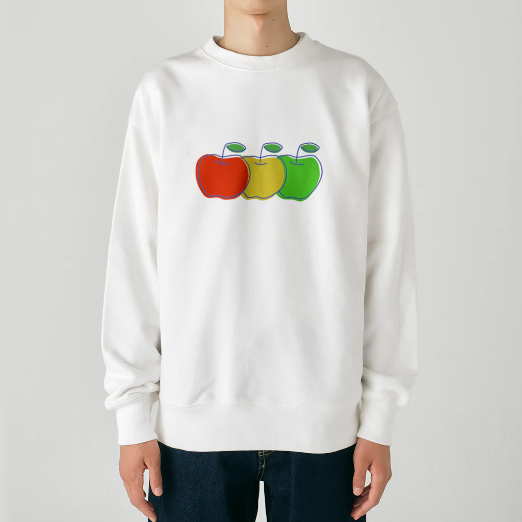 ハナのお店のりんご三兄弟 Heavyweight Crew Neck Sweatshirt