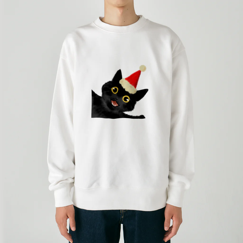 SHOP ベアたんの黒猫のやまとくん Heavyweight Crew Neck Sweatshirt