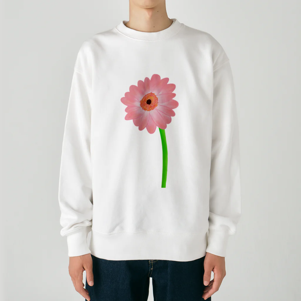 Lily bird（リリーバード）の桃色ガーベラ１輪 Heavyweight Crew Neck Sweatshirt