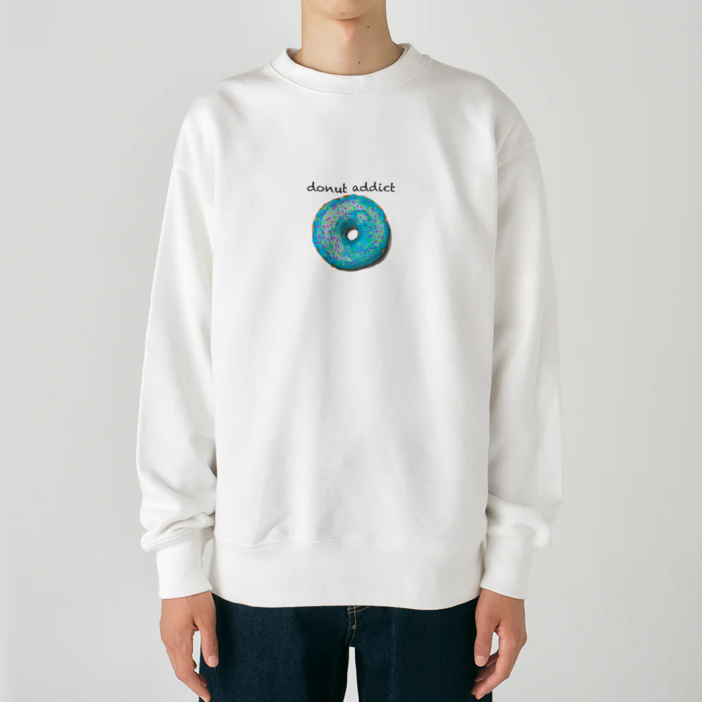 さび猫の僕のドーナッツ中毒者② Heavyweight Crew Neck Sweatshirt