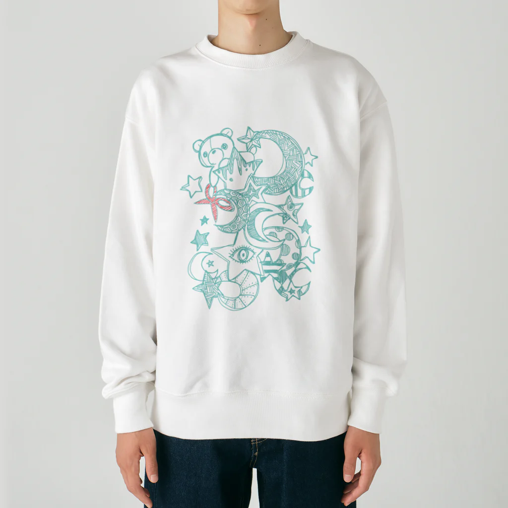 みゃい🧸🐾のはさみくみゃスター Heavyweight Crew Neck Sweatshirt