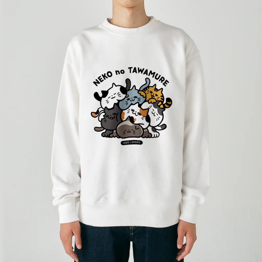 mincruのねこのたわむれ Heavyweight Crew Neck Sweatshirt