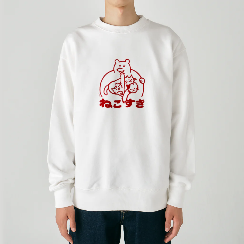 yukkeのねこすき Heavyweight Crew Neck Sweatshirt