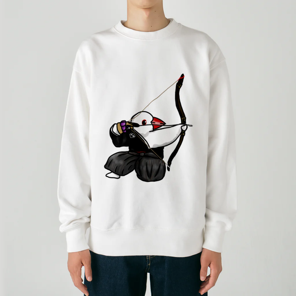 Lily bird（リリーバード）の踞射の弓道部んちょ Heavyweight Crew Neck Sweatshirt