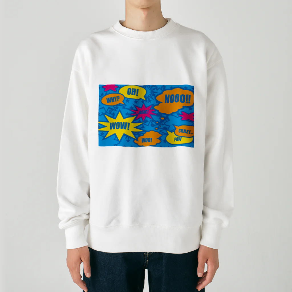 フォーヴァのコミックBLUE Heavyweight Crew Neck Sweatshirt