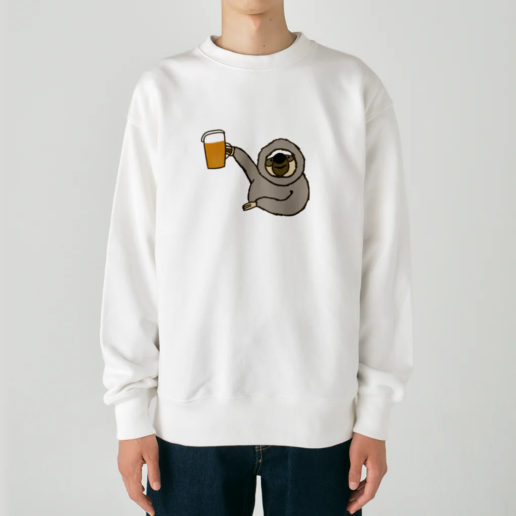 ＋Whimsyのなまけものビール Heavyweight Crew Neck Sweatshirt