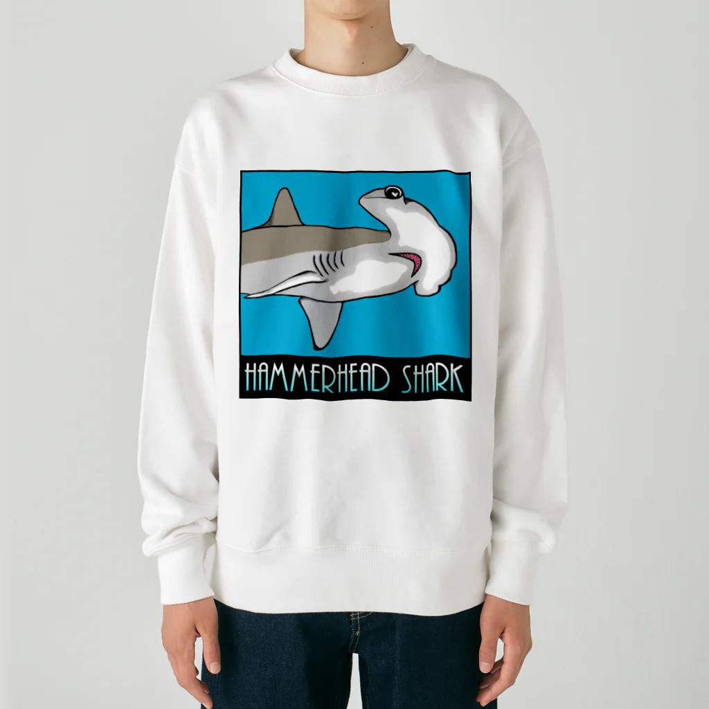 LalaHangeulのHammerhead shark(撞木鮫) Heavyweight Crew Neck Sweatshirt