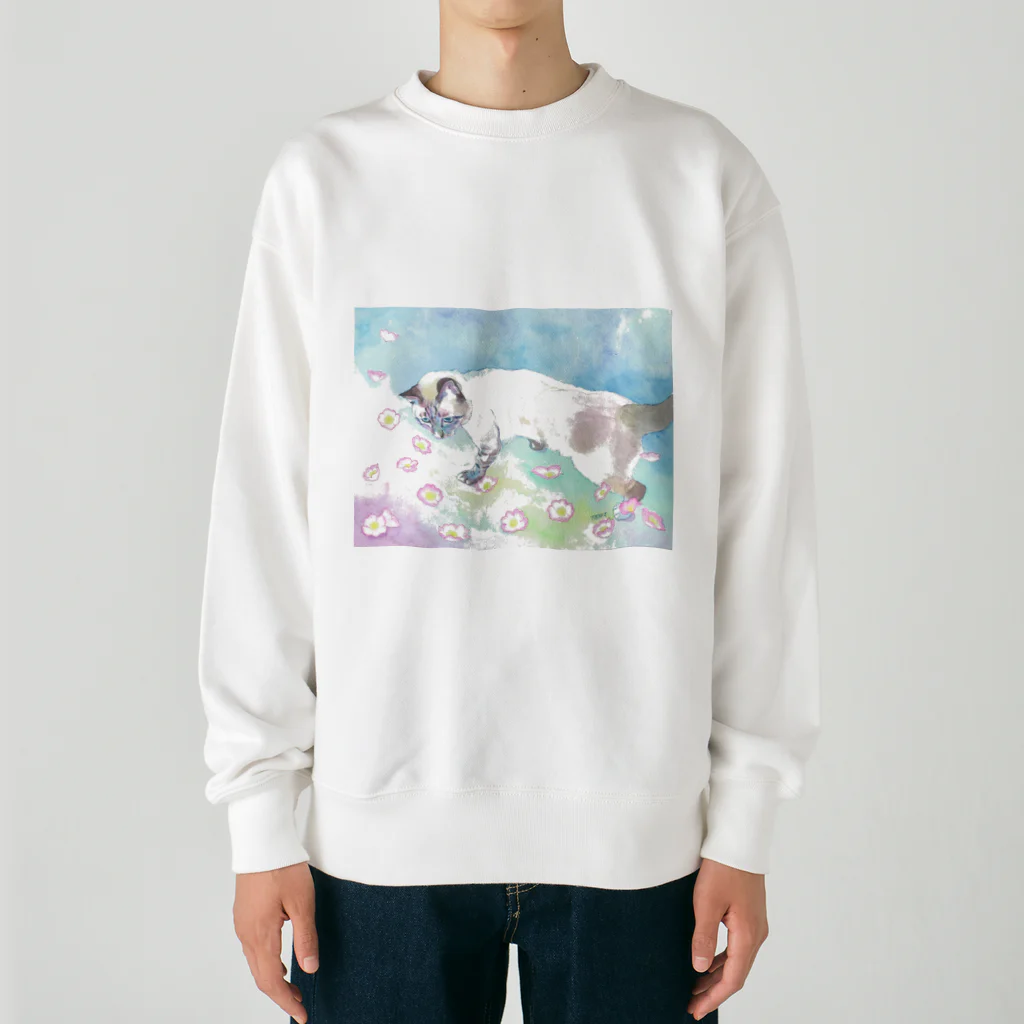 りとるたまの自由な心 Heavyweight Crew Neck Sweatshirt