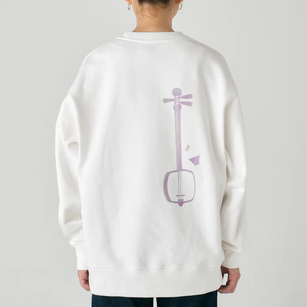 綾錦工房 りこりすの津軽三味線【彩雲】 Heavyweight Crew Neck Sweatshirt