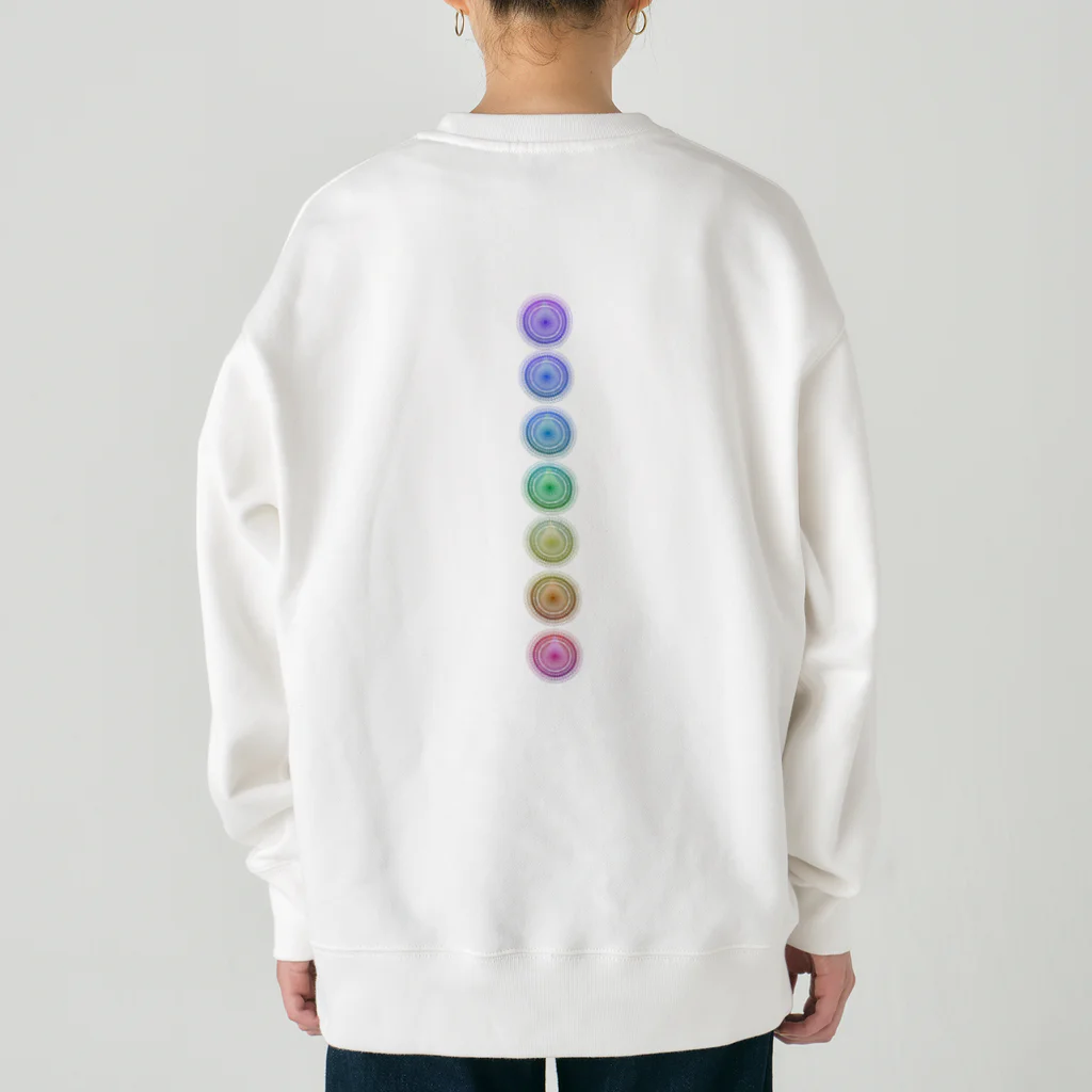 💖宇宙整体♪🌈♪こころからだチャンネル♪💖のcosmicmeditation violet Heavyweight Crew Neck Sweatshirt