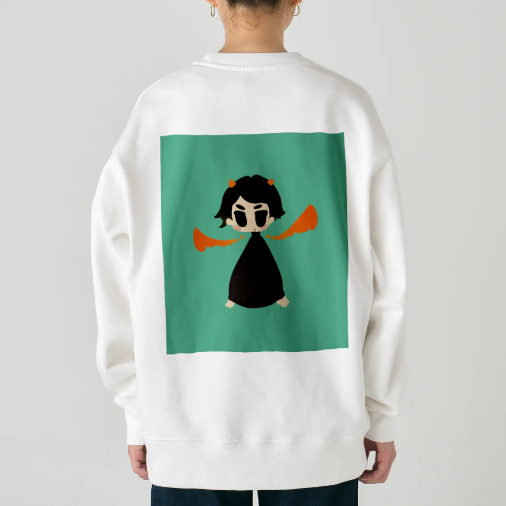 みるめ（はね職人）のかちきさん Heavyweight Crew Neck Sweatshirt