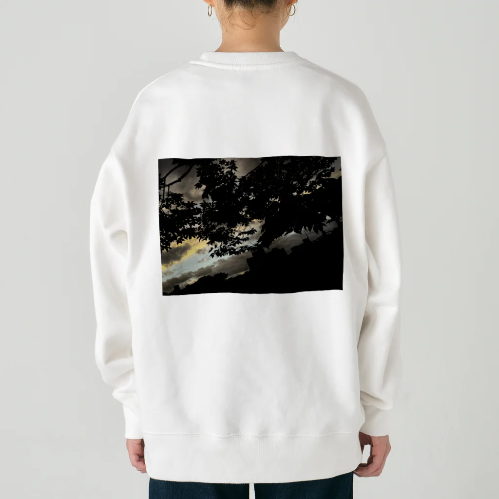 softihhardの京都　鴨川の夕暮れ Heavyweight Crew Neck Sweatshirt