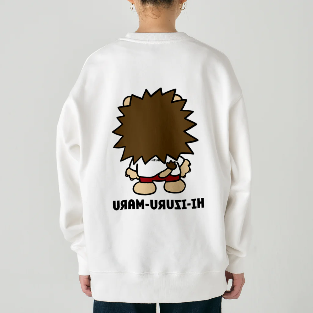 HI-IZURUの前も後ろもいずる丸　ヘビーウェイトスウェット（淡色仕様） Heavyweight Crew Neck Sweatshirt