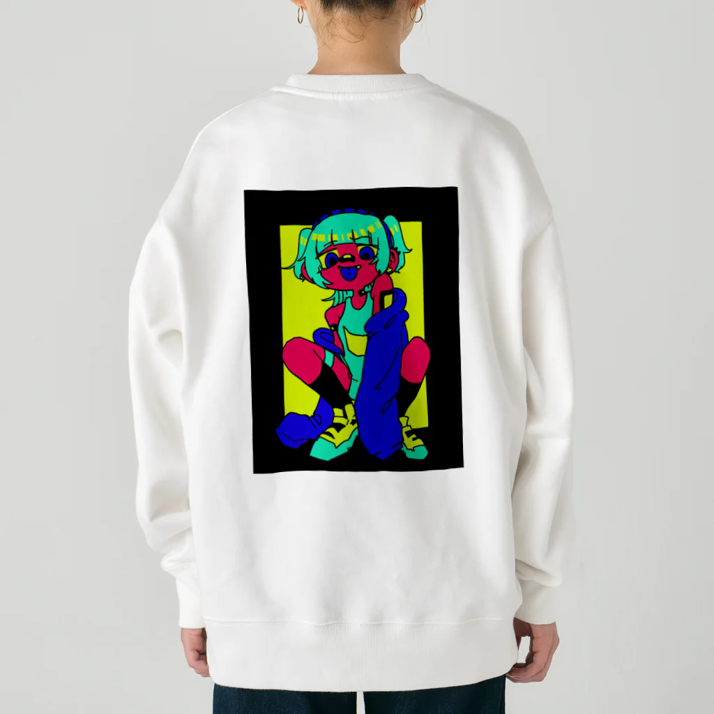 メスガキ製作所のスク水メスガキ Heavyweight Crew Neck Sweatshirt