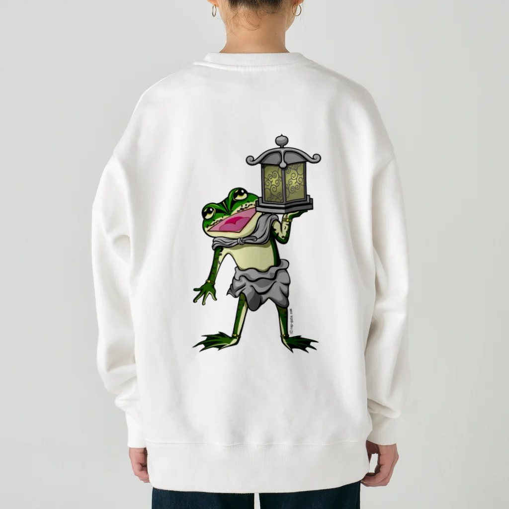 もむのふの爬虫類グッズやさんの龍燈鬼×天燈鬼両面プリント Heavyweight Crew Neck Sweatshirt