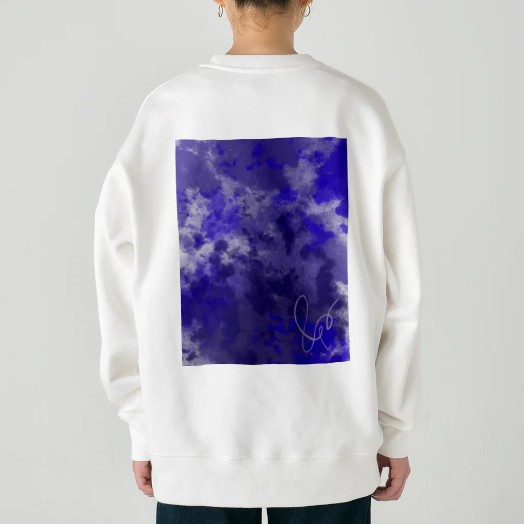 むくむにの青紫もくもく(&6) Heavyweight Crew Neck Sweatshirt