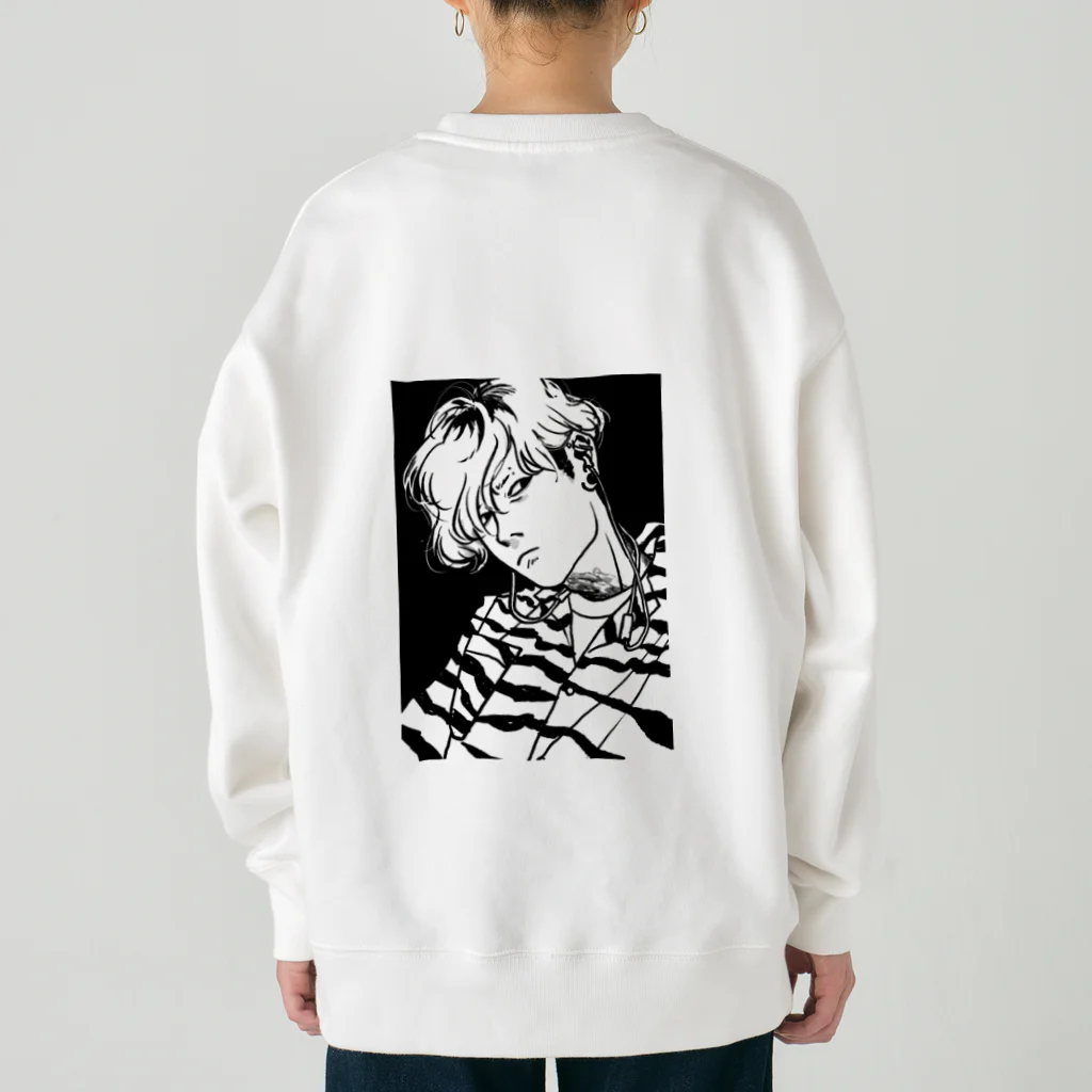 fox fox foxのKちゃん睨み Heavyweight Crew Neck Sweatshirt