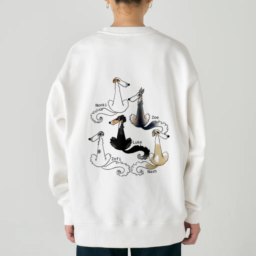 UnchienのTeam Borzoi Nonki Heavyweight Crew Neck Sweatshirt