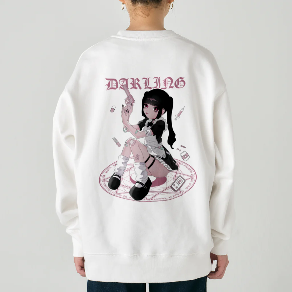 かやましその今行くねダーリン♡ PINK Heavyweight Crew Neck Sweatshirt