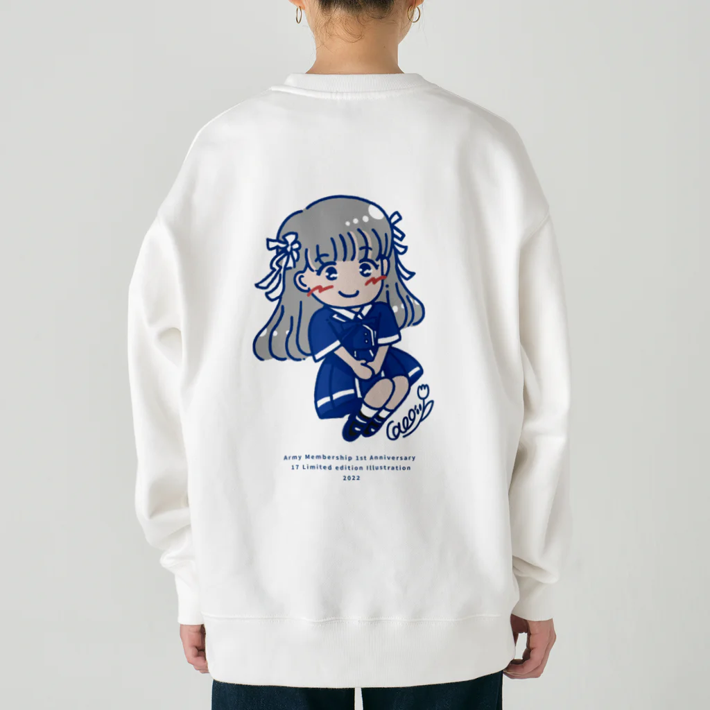 caco | イラストレーターの1周年記念ちびかこスウェット Heavyweight Crew Neck Sweatshirt