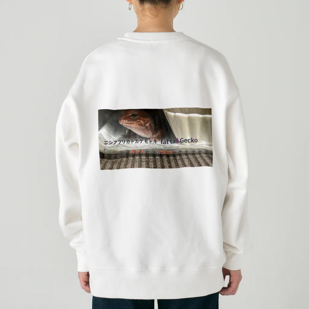 カメオタクの飼育箱のヒョウモントカゲモドキ＆ニシアフリカトカゲモドキ Heavyweight Crew Neck Sweatshirt