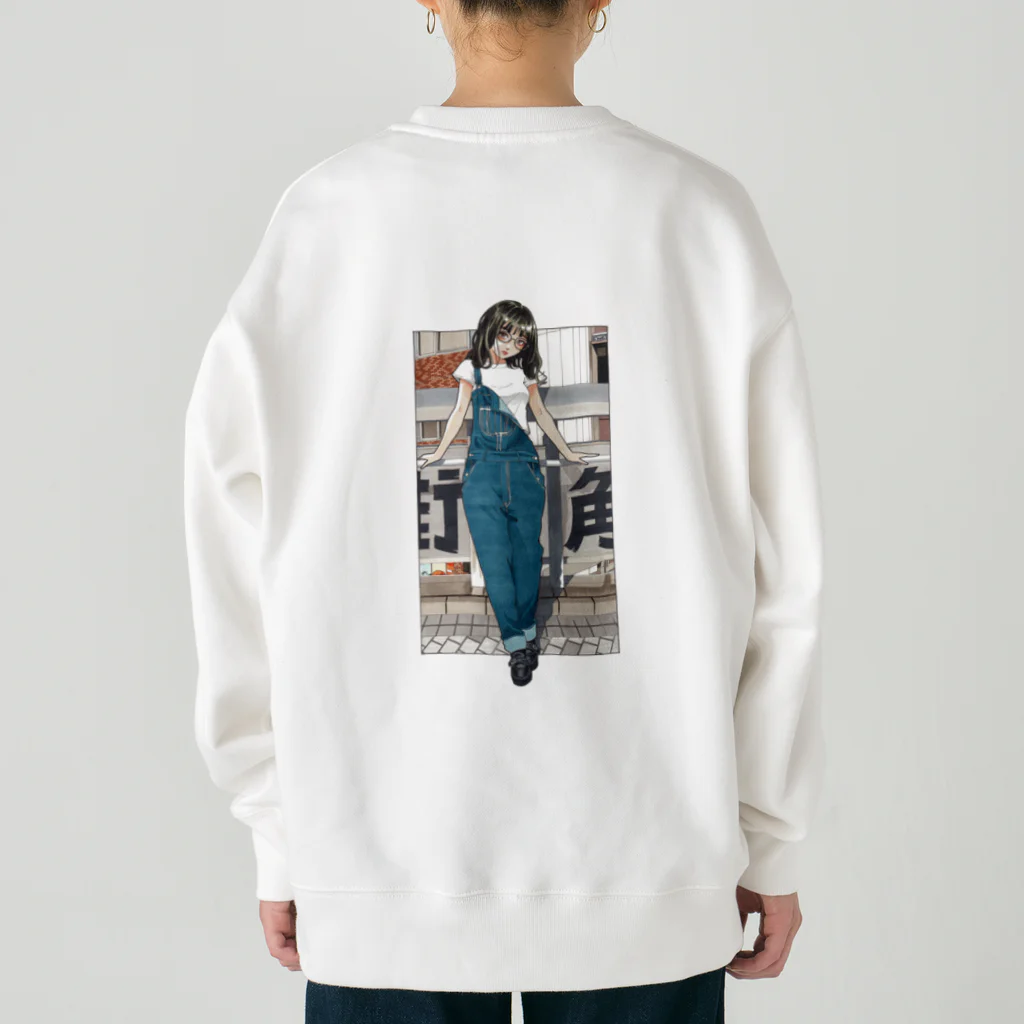 RYUTA・T／イラストレーターの街角女子 Heavyweight Crew Neck Sweatshirt